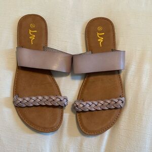 Purple Slip on Sandals